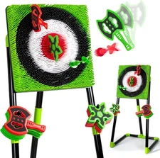 Axe Throwing Target Game for Backyard with 8 Throwing Axes Set,Indoor &Outdoor A