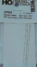 Detail Associates 2502 All Scale Round Brass Wire pkg(4) -- .008" Diameter