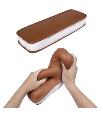 Sunny Days Jumbo Squishy Ice Cream Sandwich Viral TikTok Sensory Fun Toy   NEW