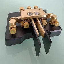 MK-03 Brass Portable CW Morse Code Key Adjustable Telegraph Key for Ham Radio US