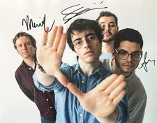 Foto autógrafa firmada de muñecas Nicotine banda 8x10 Sam Cieri/John/Abel certificado de autenticidad