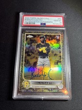 2022 Topps Chrome Gilded Rodolfo Castro Gold Etch Auto /99 PSA 10 Pirates