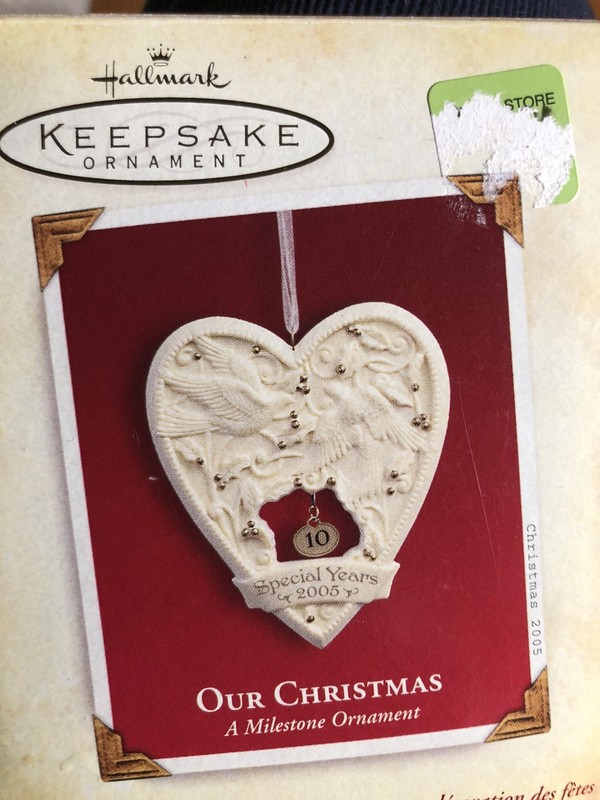 Our Christmas A Milestone Ornament 2005 10 Special Years