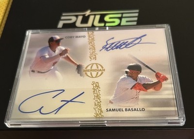 2025 Meridian Baseball Pulse Dual Autograph Coby Mayo & Samuel Basallo #/3 SSP  