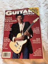 Guitar World Magazine Keith Richards Stones March 1986 Randy Rhoads Angus Young