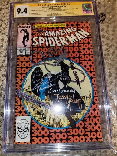 6X signed WE ARE VENOM Stan Lee Amazing Spider-Man #300 Cgc 9.4 129 361 121 101
