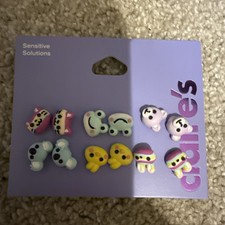 Claire's Sensitive Solutions 6 Pair Stud Earrings New In Package