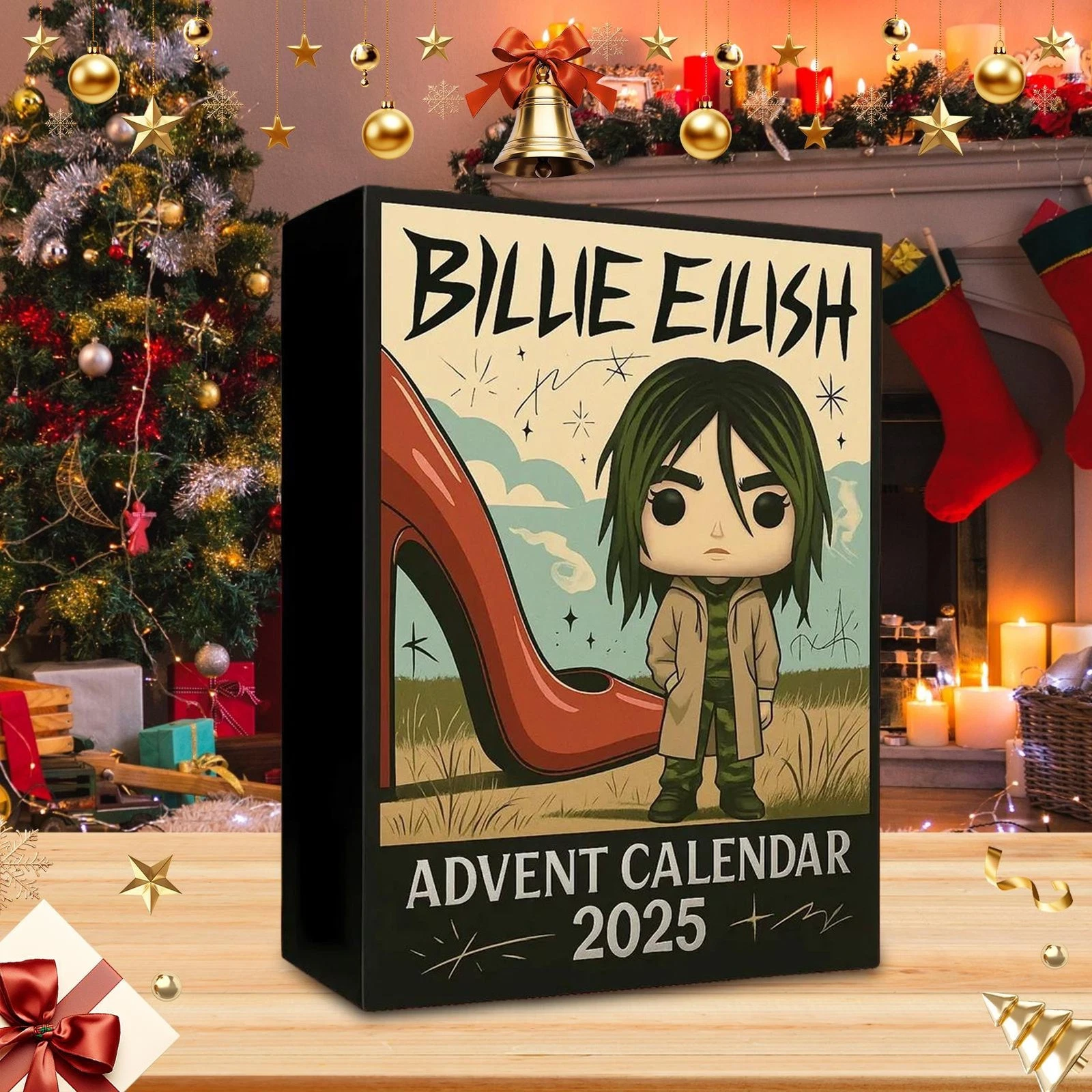 Christmas Countdown Calendar Billie Eilish 10th Anniversary 2D Advent Calendar