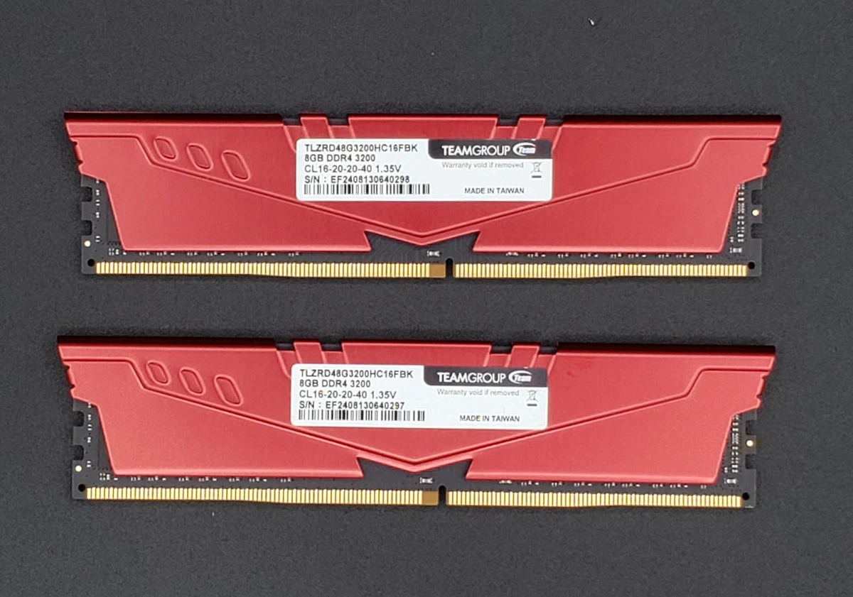 Team Group DDR4 SDRAM 8 GB Capacity per Module Memory (RAM) for