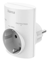 Hama Steckdosenadapter, Schutzkontakt, ÜBerspannungsschutz, #1907323