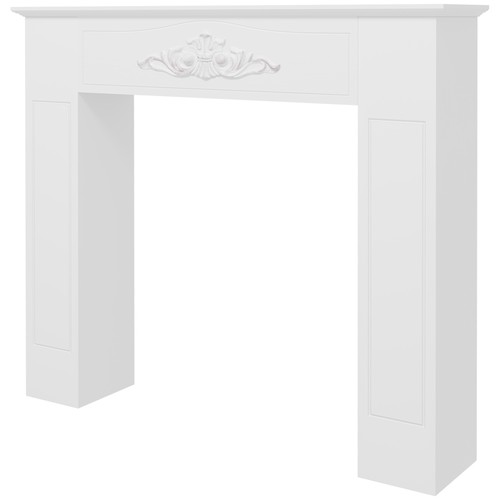 HOMCOM Freestanding Wood Mantel Surround, Used