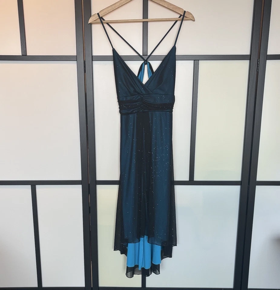 VTG Jodi Kristopher Y2K Fairy Whimsigoth Babydoll Dress Sz Small Asymmetrical - Image 2 of 4