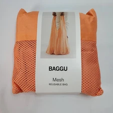 BAGGU Cantaloupe Mesh Standard Baggu Reuseable Bag New HTF Rare Orange