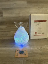 RCS Pearl Angel Ornament Table Top Light Glass Red Carpet Studios Christmas New