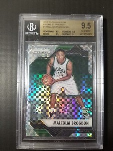 2016-17 Panini Prizm Malcolm Brogdon Starburst Prizm RC BGS 9.5