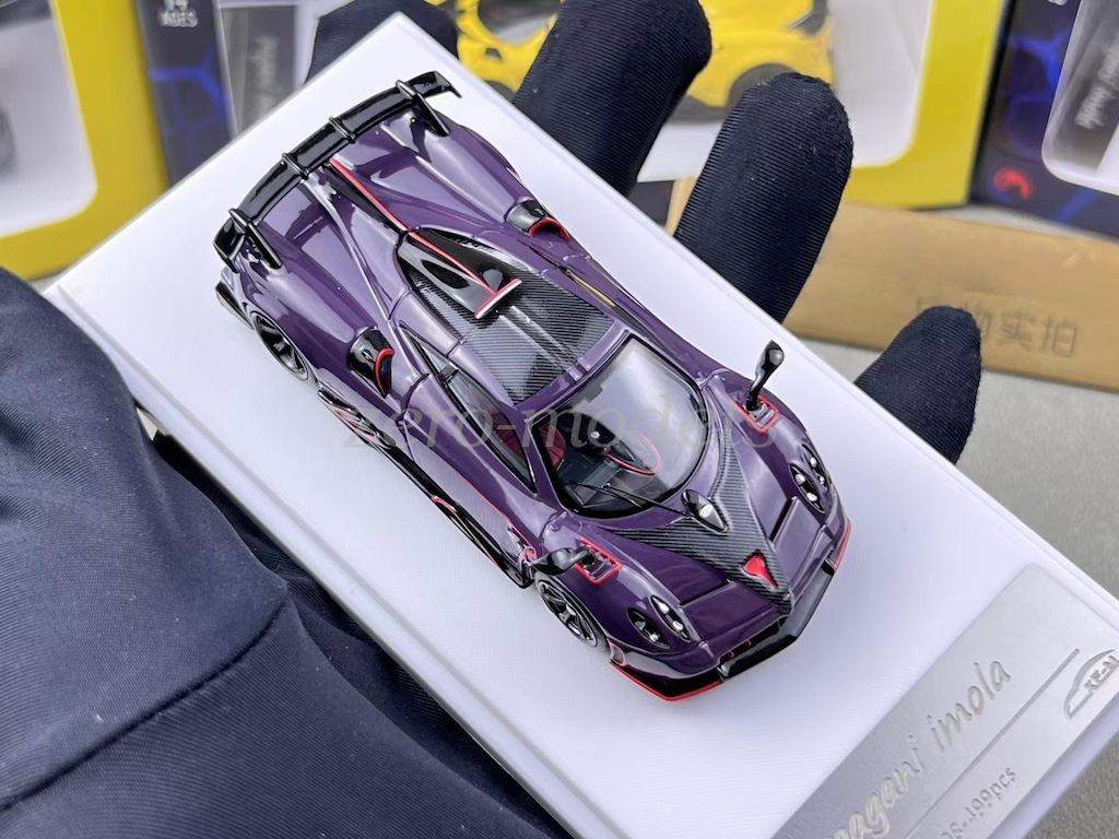 XF 1:64 Scale Purple Imola Super Racing Sports Model Diecast Metal Car Toys