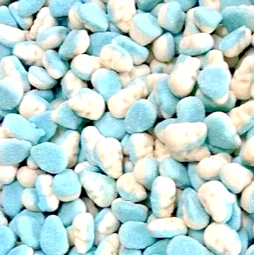 1kg Fizzy Sour Jelly Blue Skulls Aladdins Sweets Jellies Halal Bulk Buy TREATS