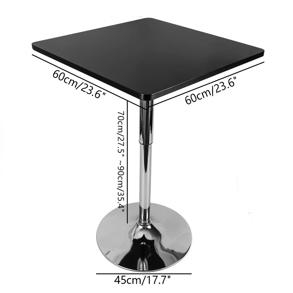 Square Bar Table Height Adjustable Stainless Steel Leg and Base for Kitchen Home - Image 4 of 4