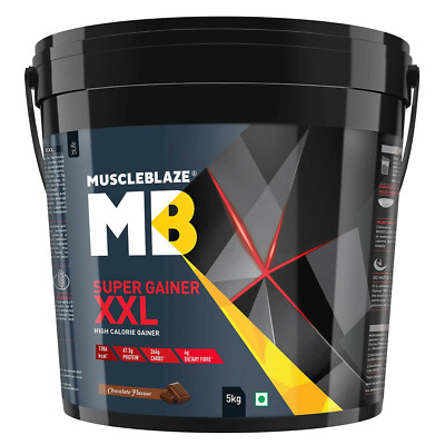 MuscleBlaze Super Gainer XXL For Muscle Mass Gain (Chocolate 5 kg )