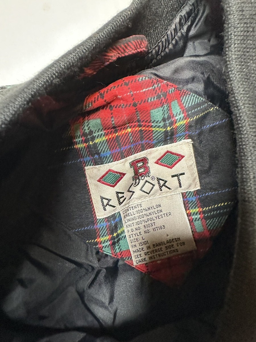 Plaid 100% Nylon Vintage 90s Sweatshirt Size Large Pullover