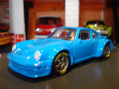  BLUE PORSCHE 934 COUPE CUSTOM WHEELS AND GOODYEAR TIRES ADDED HW SPORTS CAR