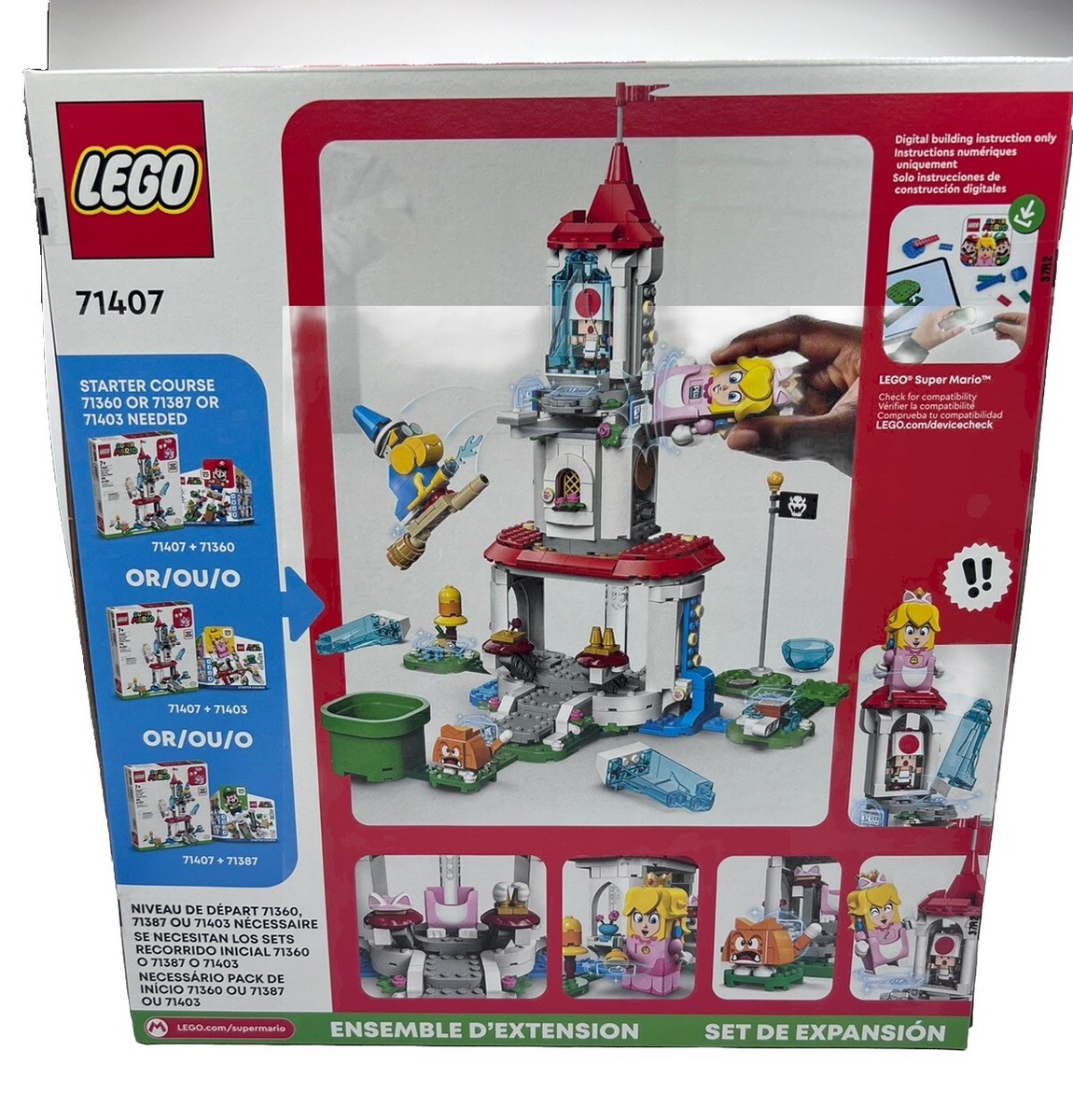 LEGO Super Mario: Cat Peach Suit and Frozen Tower (71407