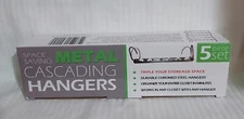5 star super deals space saving steel metal cascading hangers 5 pc set NIB