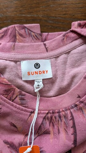 NEW Sundry Palm Print Sweatshirt - Size 0 - MSRP $128 Anthropologie - Picture 3 of 6