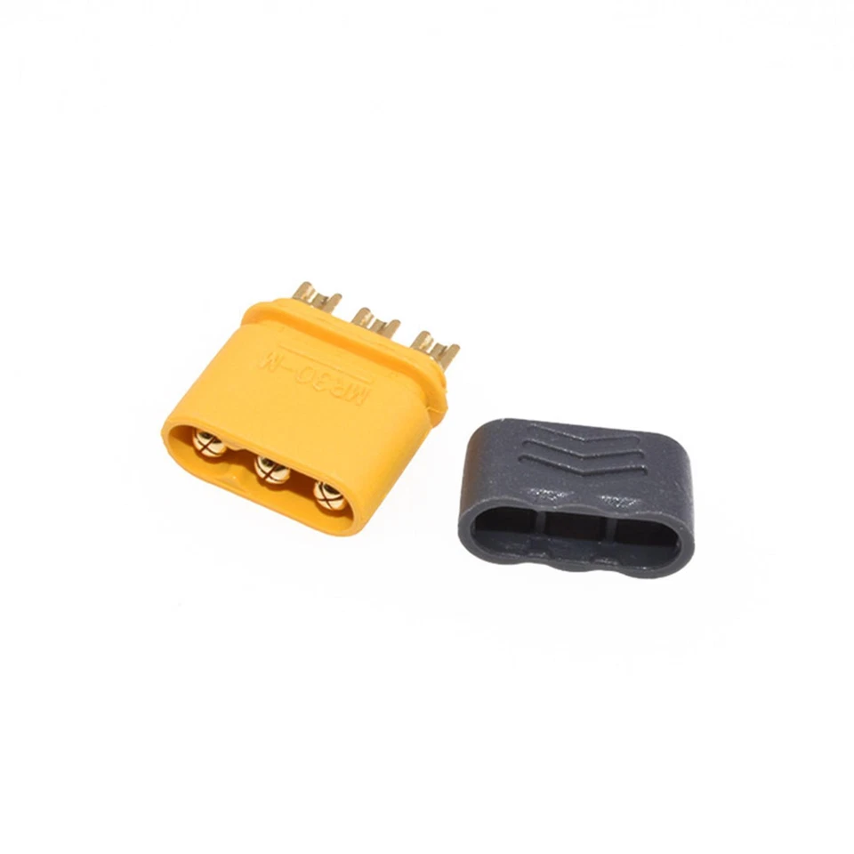 10Pcs Amass MR30 Connector Plug With Sheath Female & Male For RC Lipo Battery x - Image 3 of 4