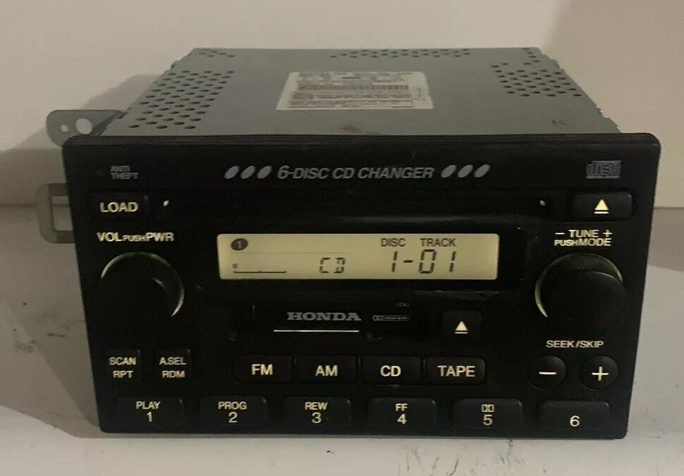 98-02 HONDA Accord Civic Radio 6 Disc Changer CD Cassette Tape