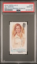 JILL MARTIN 2016 ALLEN GINTER MINI AG BROOKLYN BACK /25 PSA GEM MINT 10 POP 1 MG