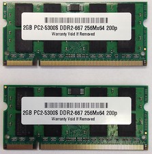 4GB 2x 2GB Memory Dell Inspirion E1405 E1505 E1705 9400 640m Laptop RAM SODIMM