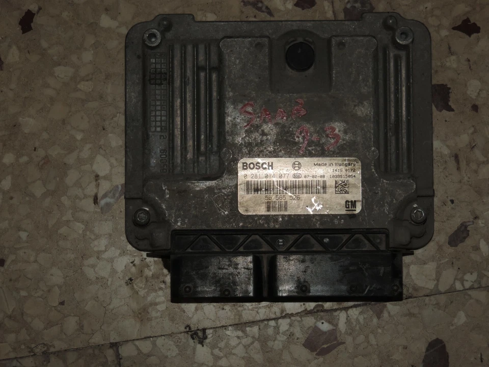 Centralina Motore ECU  SAAB 9-3 1.9 0281014077 - Immagine 2 di 2