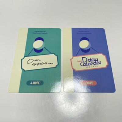 BTS FESTA D-DAY CALENDAR Official Photo Card JUNGKOOK V JIMIN JIN