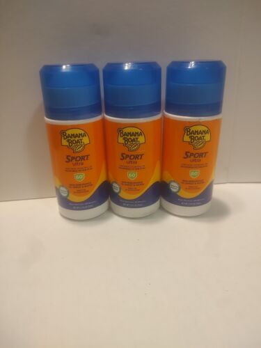 3 Banana Boat Sport Ultra Sunscreen Lotion Roll-On 60 SPF, 2.5 Oz