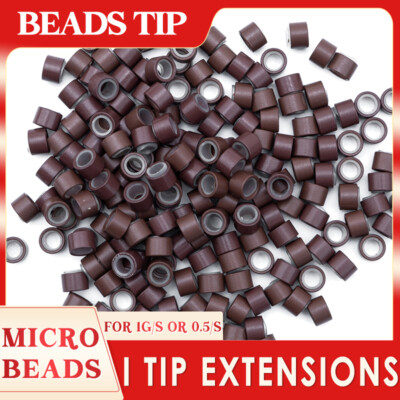 Micro Rings Beads Silicone Lined Loop Bonds For 1g/ 0.5g I Tip Hair Extensions