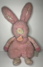 Doudou et Compagnie Paris Pink Bunny Cuddle Toy Lovey Plush Stuffed Animal
