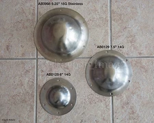 Shield Boss Umbo Heavy Duty 14G 6" Hemispherical Dome Steel HEMA SCA Small x10