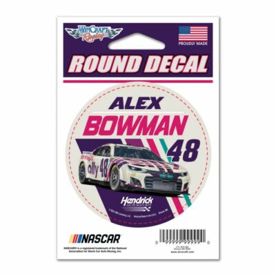 Alex Bowman #48 3'' Ally Round Decal 2022 Free Shipping Instock