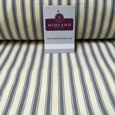 Canvas Power Loom 8mm Ticking Stripe 100% Cotton fabric 54" Wide M1040 Mtex