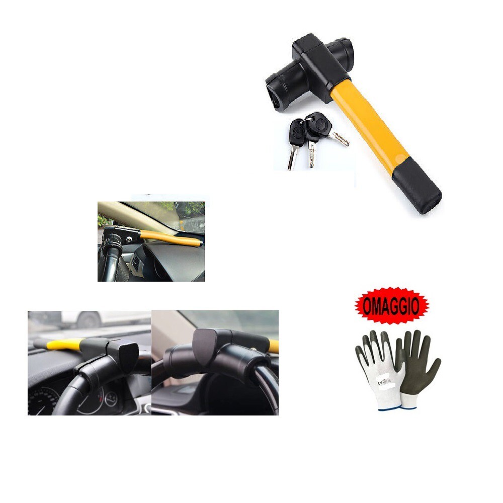 GADLANE Blocca Volante Auto Alta visibilità Bloccasterzo Auto Furgone