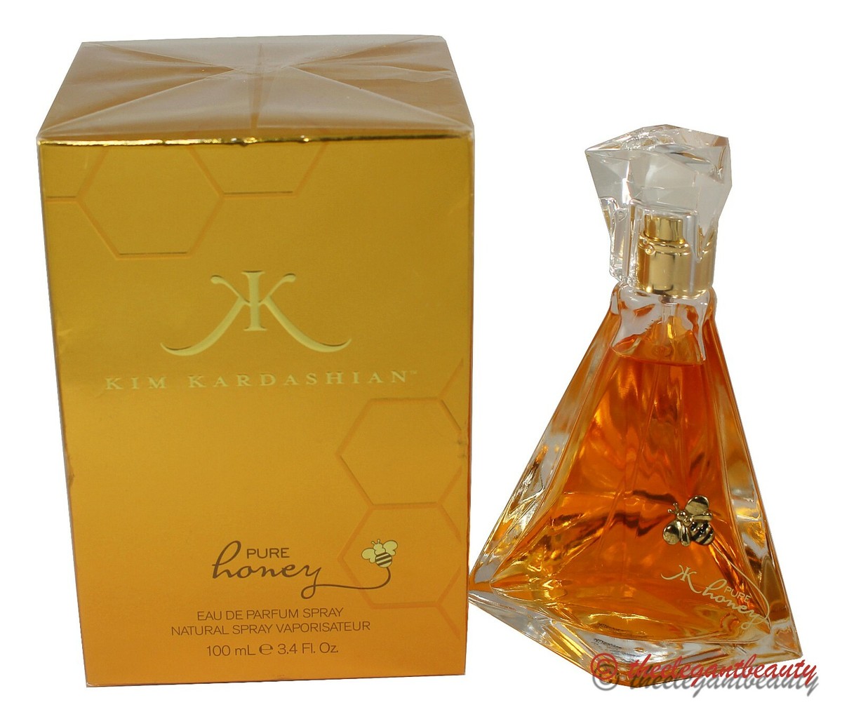 Kim Kardashian Pure Honey オードパルファム 100ml Pure Honey by Kim Kardashian 3.4oz/100ml EDP Spray for Women New