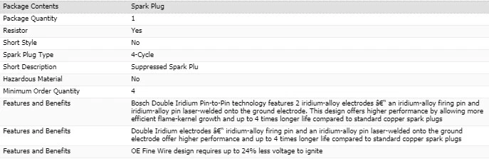 6 bujías Bosch doble iridio para HYUNDAI GENESIS V6-3,8 L 2012-2016 Foto 4 de 4