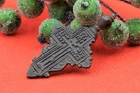 ⭐ ANTIQUE 18th CENTURY CROSS ! Orthodox Icon CRUCIFIX vtg Pendant amulet jewelry
