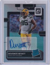 Devonte Wyatt 2022 Panini Donruss Optic Silver Prizm Rated Rookie Rc Auto /125