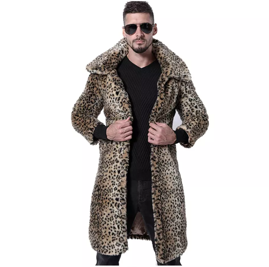 Animal print winter coat 2025