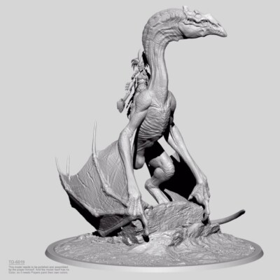 Kit Figurine Résine Queen Of The Dragon Tribe 110mm - Impression 3D Non Assemblé - Neuf
