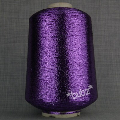 LILA LUREX METALLIC GLITZERGARN 500g KONE MASCHINENSTRICKEN FEIN GLITZER GLANZ