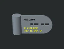 Snow Plow Curb Guards Set #107 Fits All Fisher X Blade 7'6", 8', 8'6", 9'