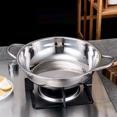 Basin Soup Pot Kitchen Restaurant Home Hot Pot Stainless Steel Accessories Compa